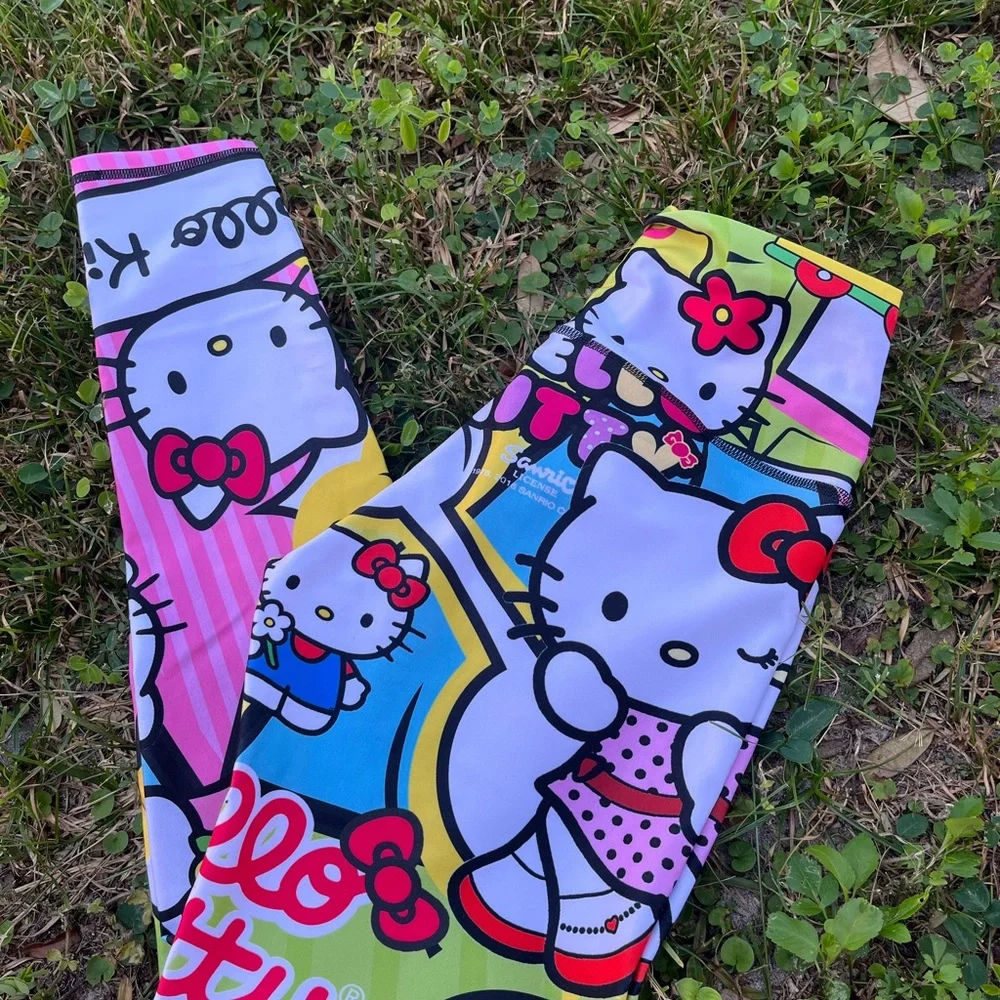 Colorful Hello Kitty Inspired Colombian Leggings - Picture 2 of 6
